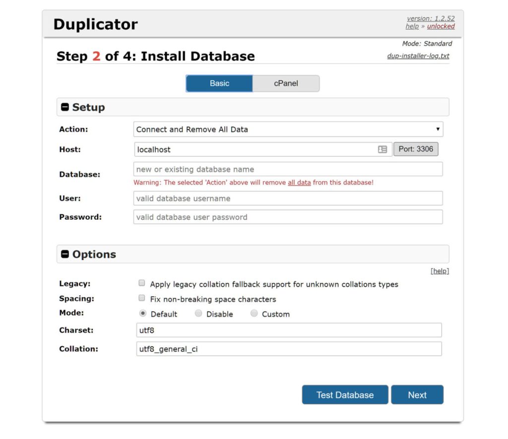 Backup và restore website trong 5 phút với Duplicator 11