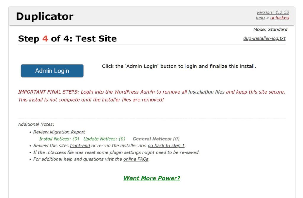 Backup và restore website trong 5 phút với Duplicator 15